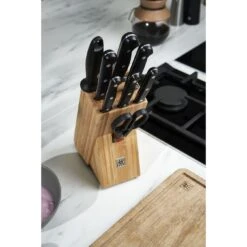 Zwilling Messerblockset 9-tlg, Natur -Zwilling Verkäufe 424420640