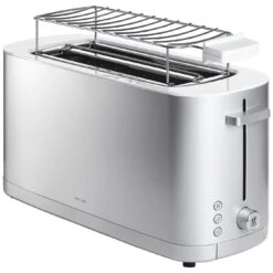 Zwilling Toaster Mit Brötchenaufsatz, 2 Schlitze Lang, Silber