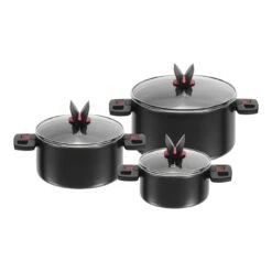 Ballarini Kochtopfset 3-tlg, Aluminium