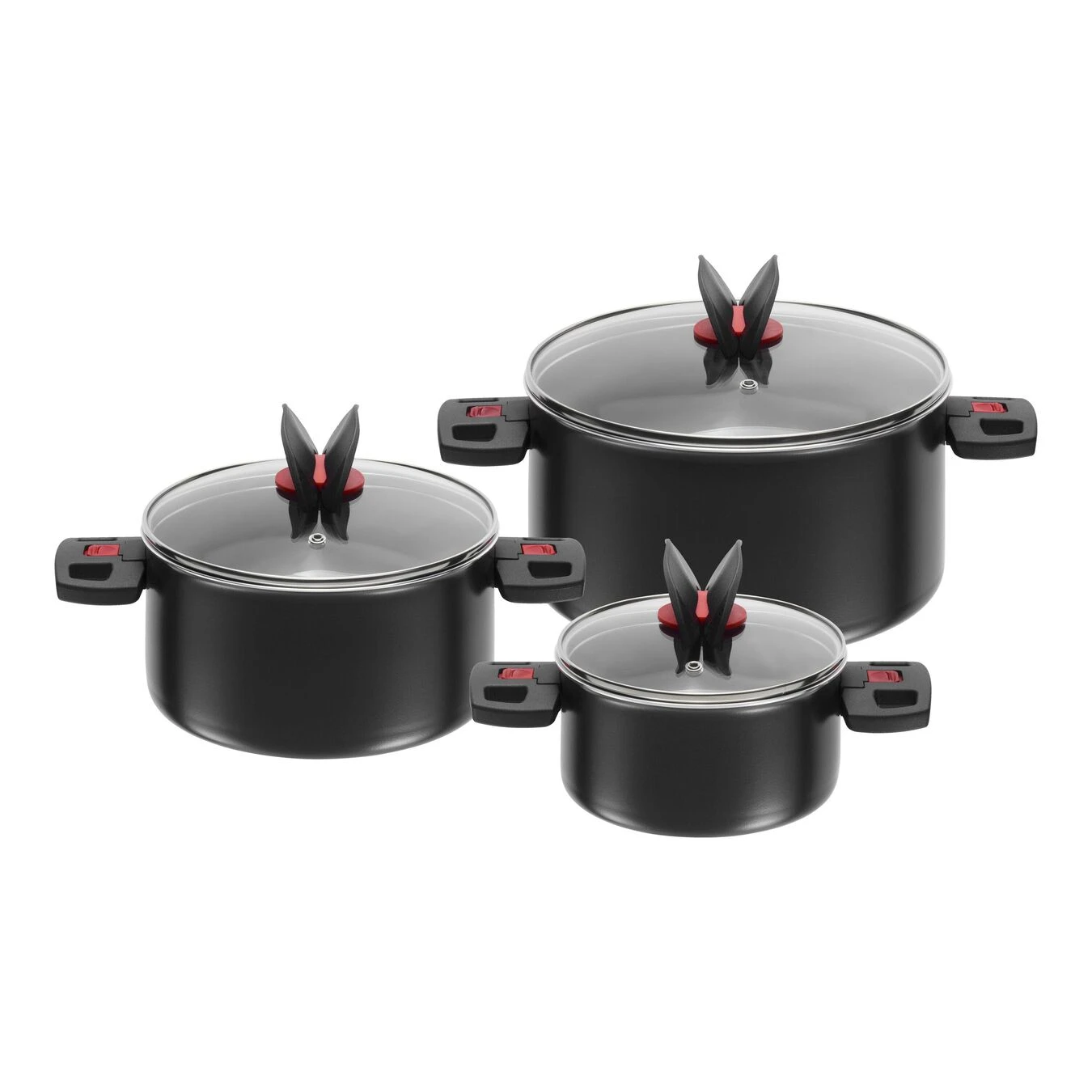 Ballarini Kochtopfset 3-tlg, Aluminium 3 Ballarini Kochtopfset 3-tlg, Aluminium