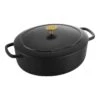 Ballarini Cocotte 29 Cm, Oval, Schwarz, Gusseisen