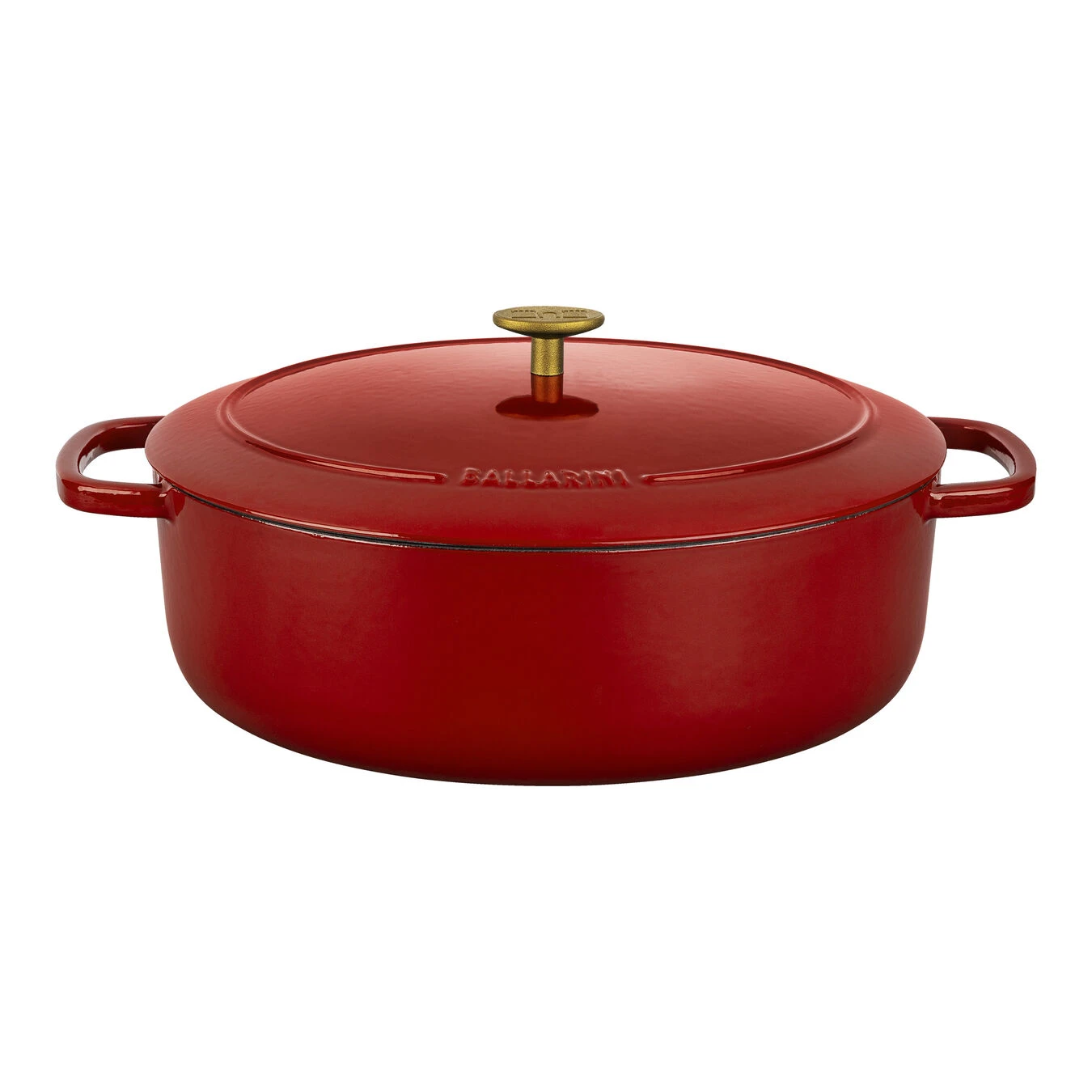 Ballarini Cocotte 33 Cm, Oval, Rot, Gusseisen 4 Ballarini Cocotte 33 Cm, Oval, Rot, Gusseisen – Bild 2