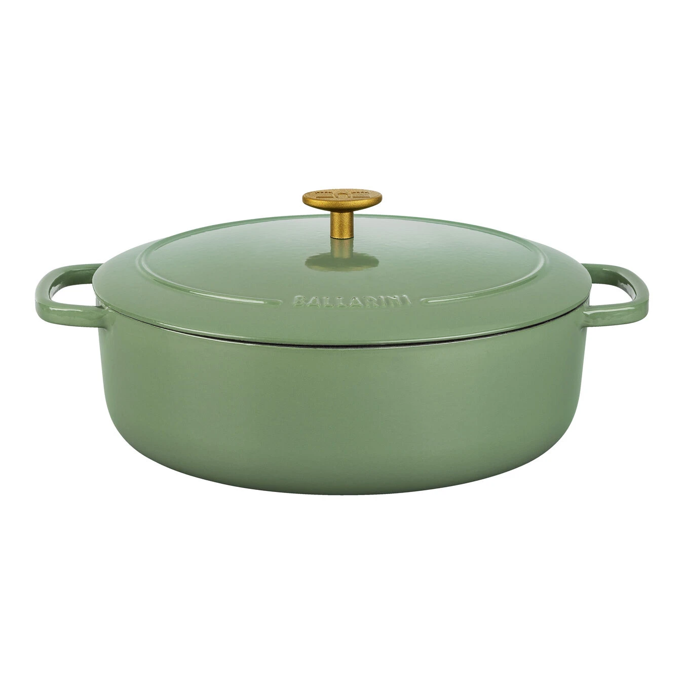 Ballarini Cocotte 29 Cm, Oval, Grün, Gusseisen 4 Ballarini Cocotte 29 Cm, Oval, Grün, Gusseisen – Bild 2
