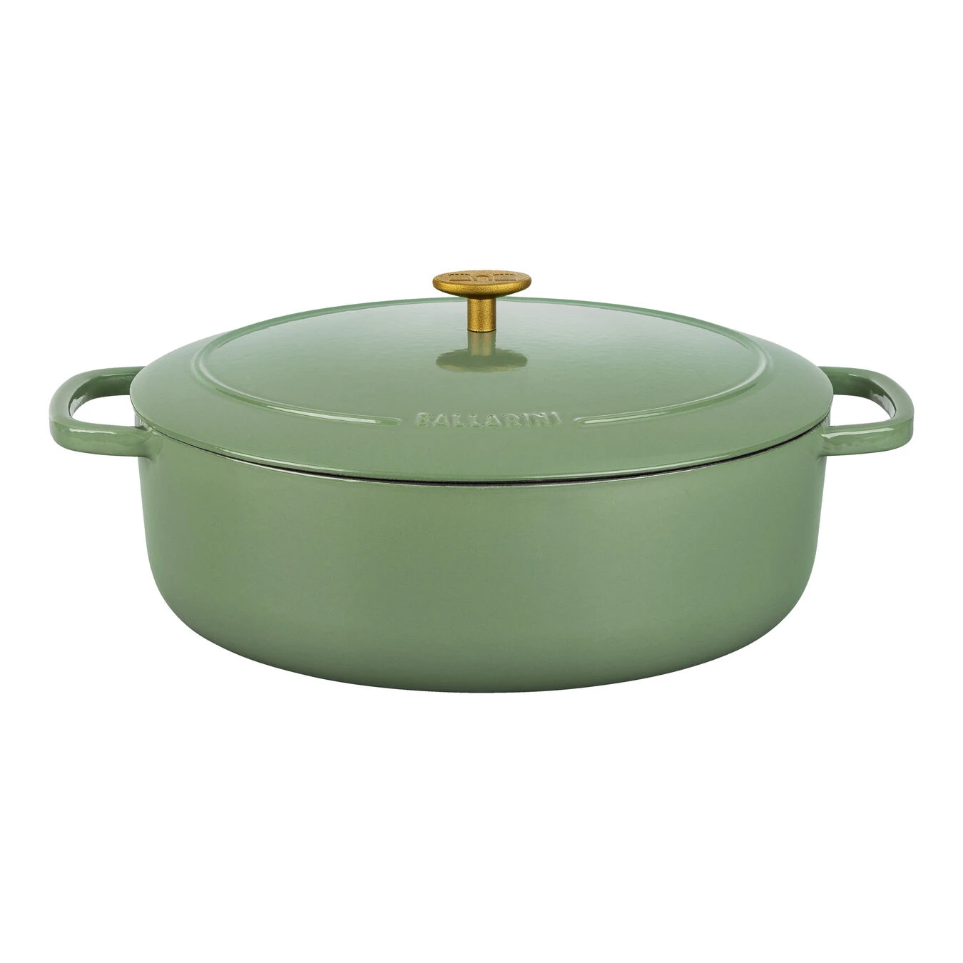Ballarini Cocotte 33 Cm, Oval, Grün, Gusseisen 4 Ballarini Cocotte 33 Cm, Oval, Grün, Gusseisen – Bild 2