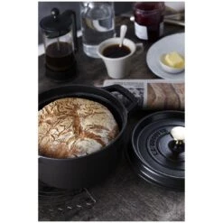 Staub Cocotte 22 Cm, Rund, Schwarz, Gusseisen -Zwilling Verkäufe 750033064