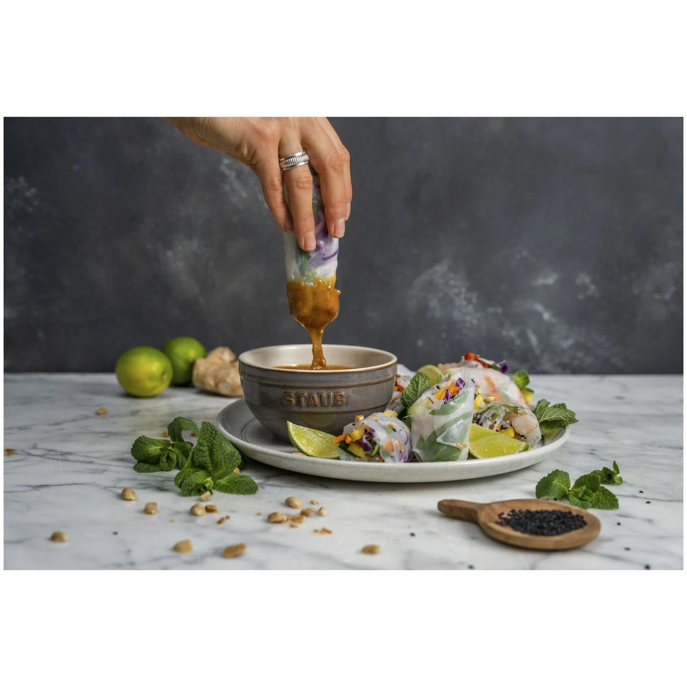 Staub Schüssel 12 Cm, Keramik, Antik-Grau 5 Staub Schüssel 12 Cm, Keramik, Antik-Grau – Bild 3