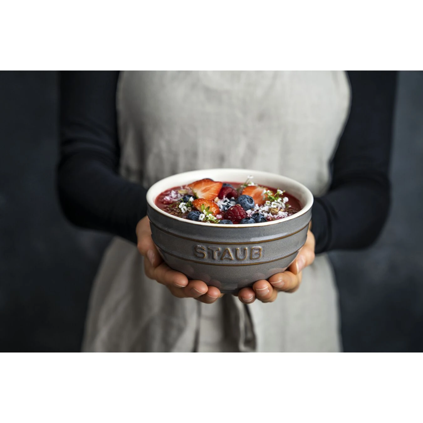 Staub Schüssel 14 Cm, Keramik, Antik-Grau 5 Staub Schüssel 14 Cm, Keramik, Antik-Grau – Bild 3
