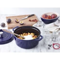 Staub Cocotte 26 Cm, Rund, Dunkelblau, Gusseisen -Zwilling Verkäufe 750036210