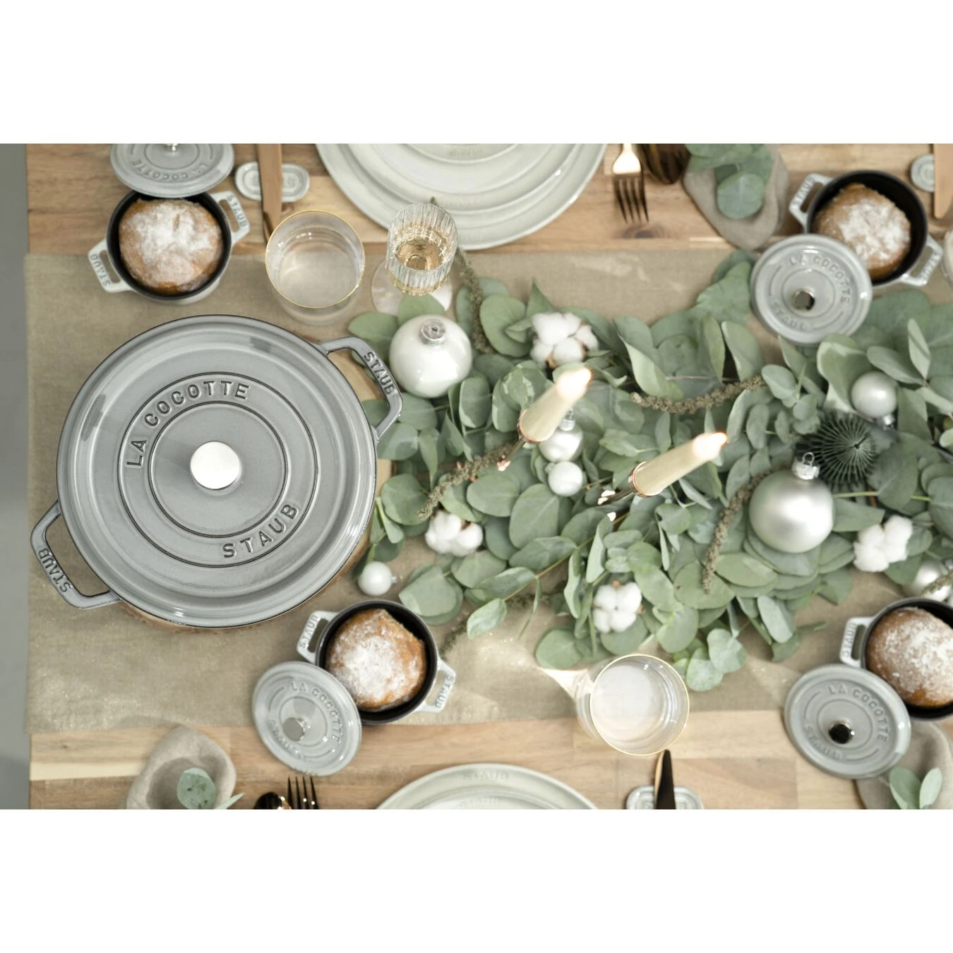 Staub Cocotte 26 Cm, Rund, Graphit-Grau, Gusseisen 8 Staub Cocotte 26 Cm, Rund, Graphit-Grau, Gusseisen – Bild 6