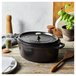 Staub Cocotte 31 Cm, Oval, Schwarz, Gusseisen -Zwilling Verkäufe 750058440